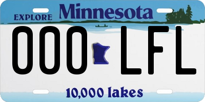 MN license plate 000LFL
