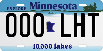 MN license plate 000LHT