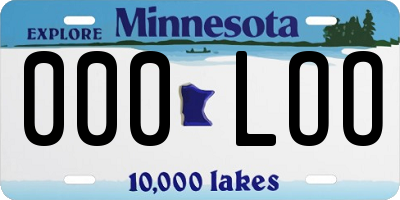 MN license plate 000LOO