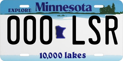 MN license plate 000LSR
