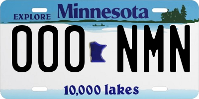 MN license plate 000NMN