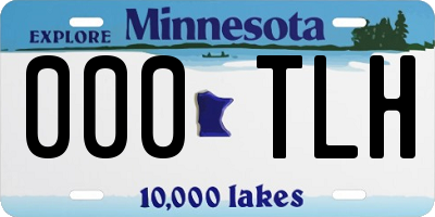 MN license plate 000TLH