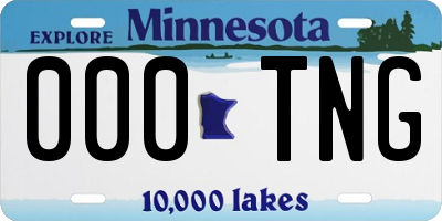 MN license plate 000TNG