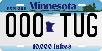 MN license plate 000TUG