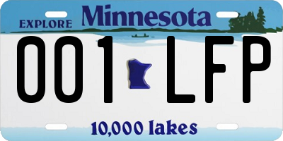 MN license plate 001LFP