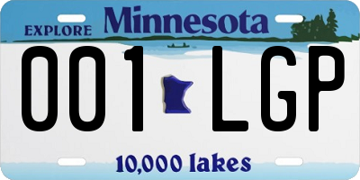 MN license plate 001LGP