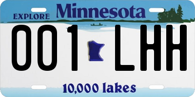 MN license plate 001LHH