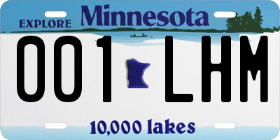 MN license plate 001LHM
