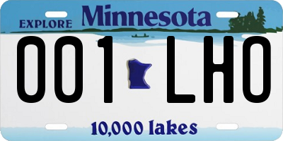 MN license plate 001LHO