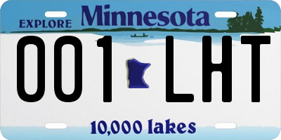 MN license plate 001LHT