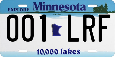 MN license plate 001LRF