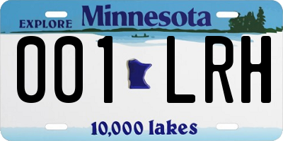 MN license plate 001LRH