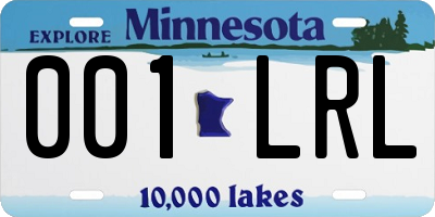MN license plate 001LRL