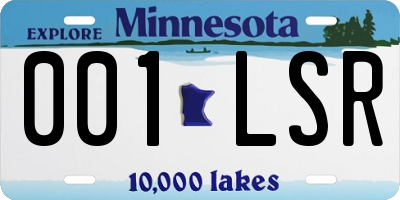 MN license plate 001LSR