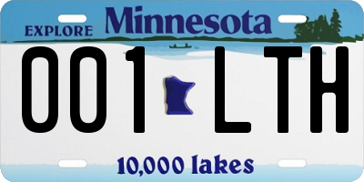 MN license plate 001LTH