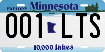 MN license plate 001LTS
