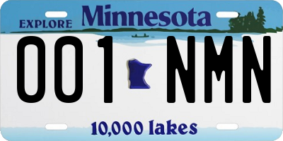 MN license plate 001NMN