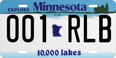 MN license plate 001RLB