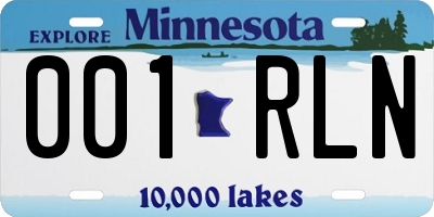 MN license plate 001RLN