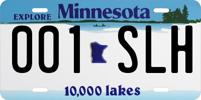 MN license plate 001SLH