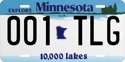 MN license plate 001TLG