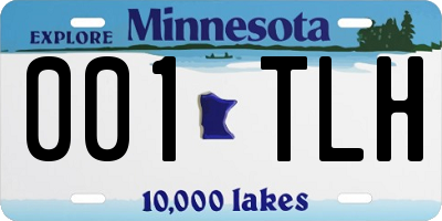 MN license plate 001TLH