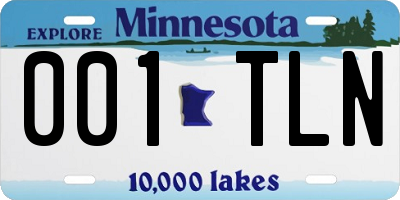 MN license plate 001TLN