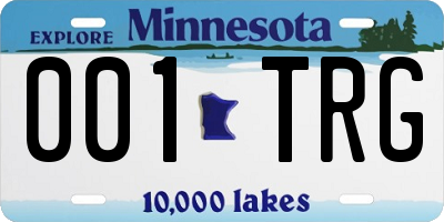 MN license plate 001TRG