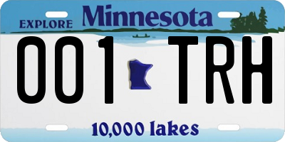 MN license plate 001TRH