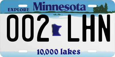 MN license plate 002LHN