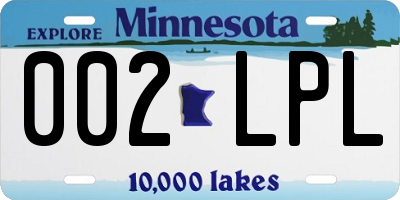 MN license plate 002LPL