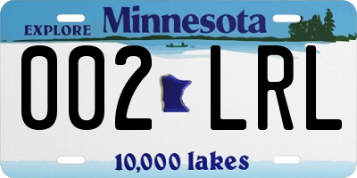 MN license plate 002LRL