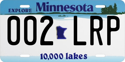 MN license plate 002LRP