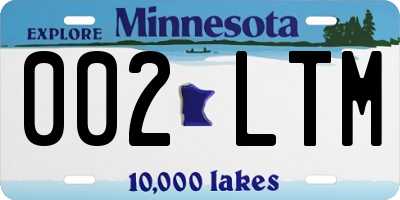 MN license plate 002LTM