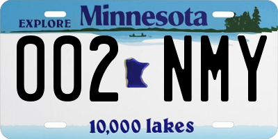 MN license plate 002NMY