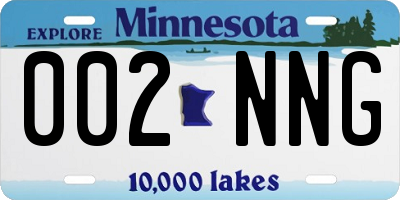 MN license plate 002NNG