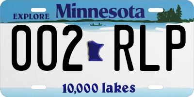 MN license plate 002RLP