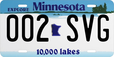 MN license plate 002SVG