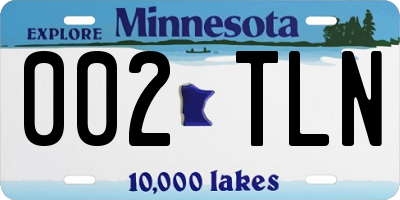 MN license plate 002TLN