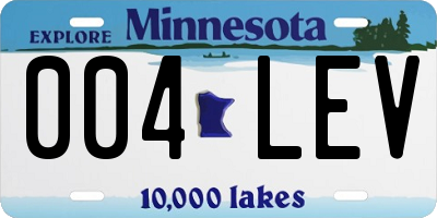 MN license plate 004LEV