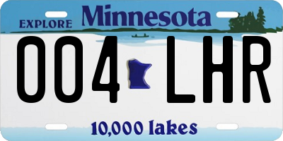 MN license plate 004LHR