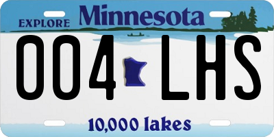 MN license plate 004LHS