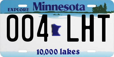 MN license plate 004LHT