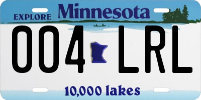 MN license plate 004LRL