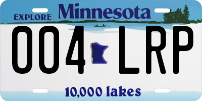 MN license plate 004LRP