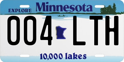 MN license plate 004LTH