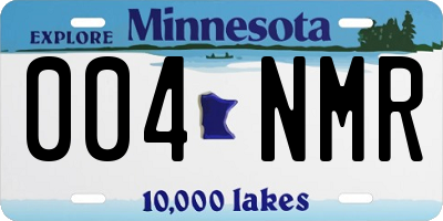 MN license plate 004NMR