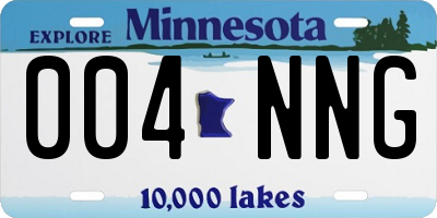 MN license plate 004NNG