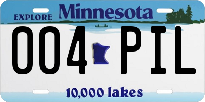 MN license plate 004PIL