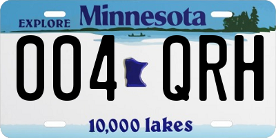MN license plate 004QRH
